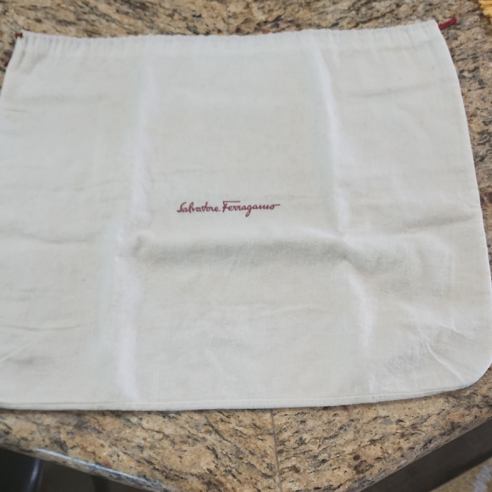 Salvatore Ferragamo Cream Dust Bag